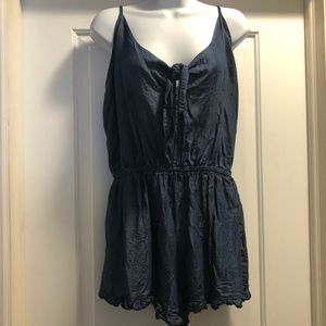 Mossimo Supply Co. blue romper size large
